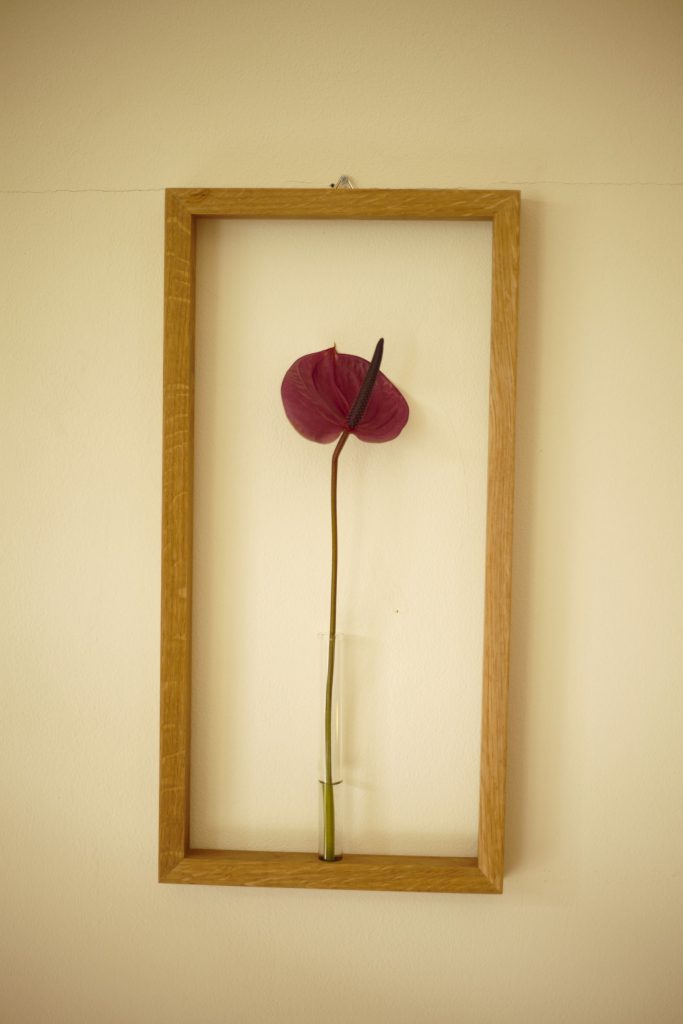 Frame flower vase LS oak